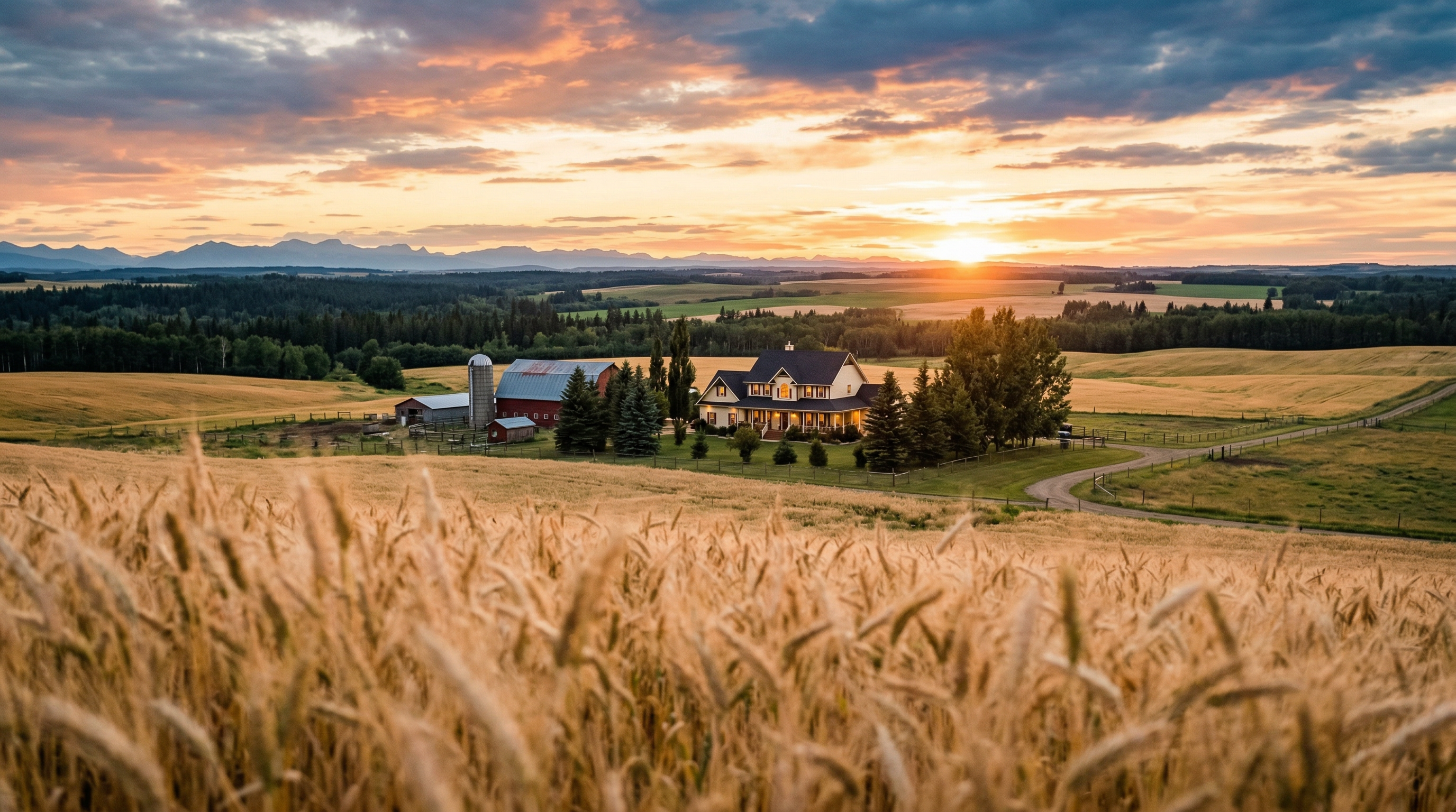 Wheat field in the Peace Country